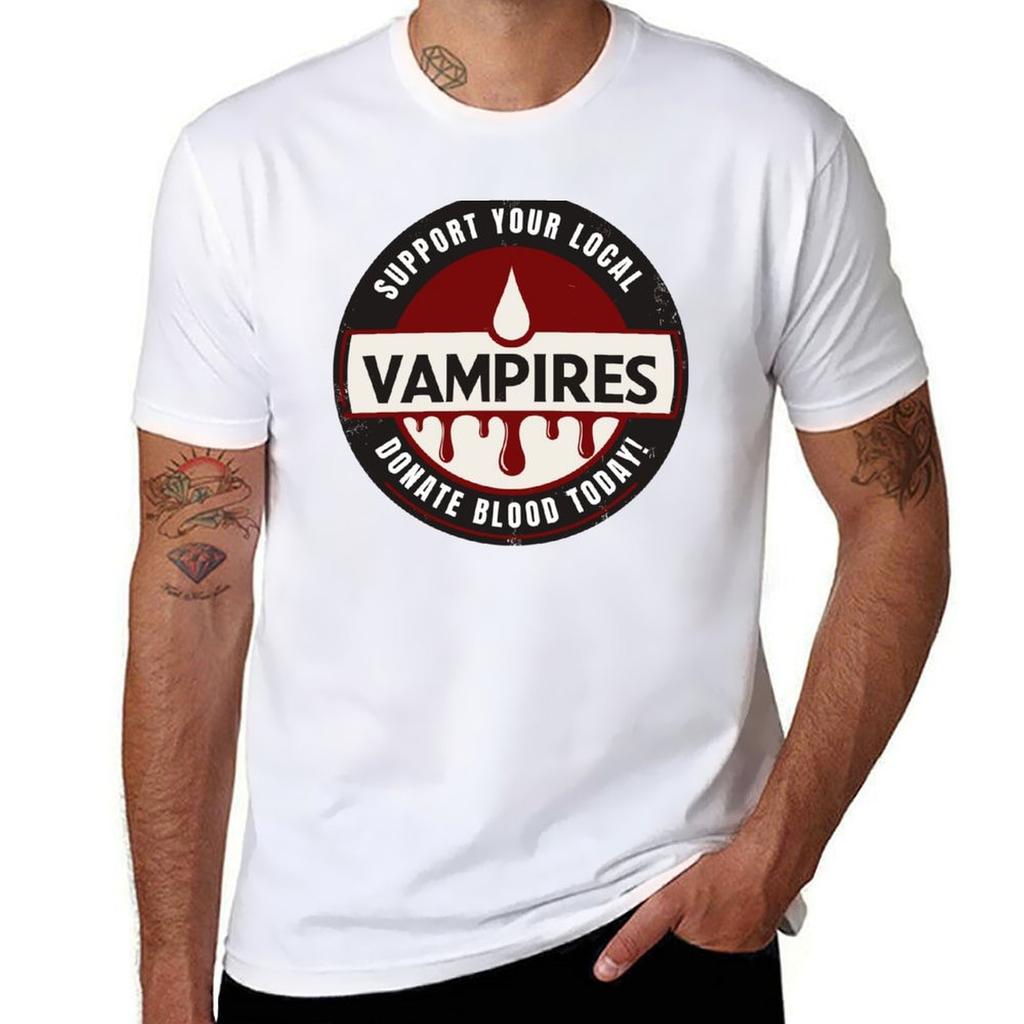 Support Your Local Vampires Donate Blood Today Tshirt Christmas Casual Tee Shirt Tshirt