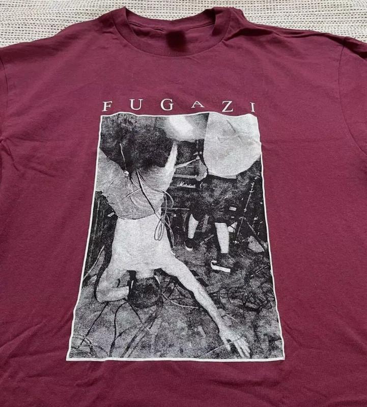 Fugazi band 90s Maroon Graphic T shirt Men Women vtg S5XL Unisex T-Shirt S