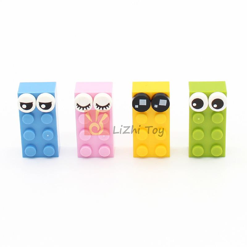 MOC City Street Figures View Printing Food Dessert Traditional Chinese Cuisine Building Blocks Monitor Eyes Briks Printed Toys