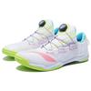 Li Ning Cushioning Slip Resistant Abrasion Resistant Low top Table Tennis Shoes Unisex White Green Pink APPT003-1