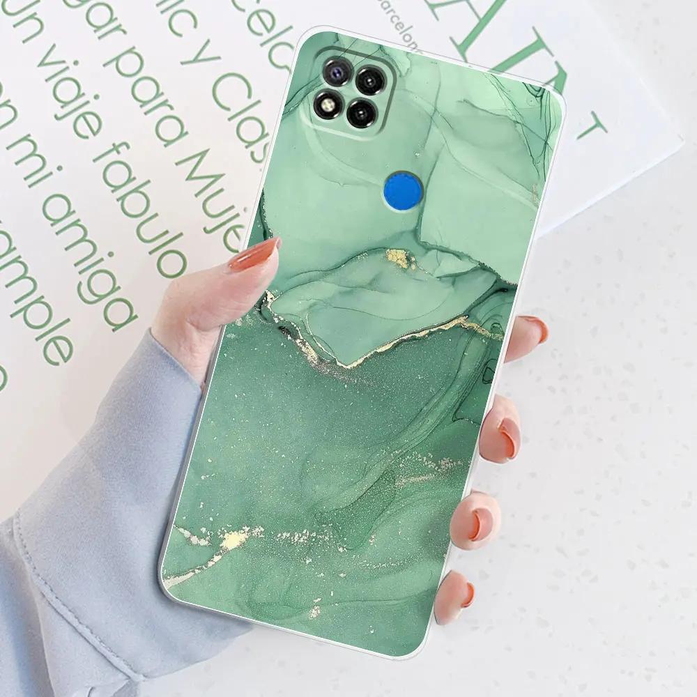 

For Xiaomi Redmi 9C Case For Redmi 9C NFC Marble Transparent Silicone Soft TPU Case For Redmi 9C Redmi9C NFC Cover Bumper Back Redmi 9C NFC