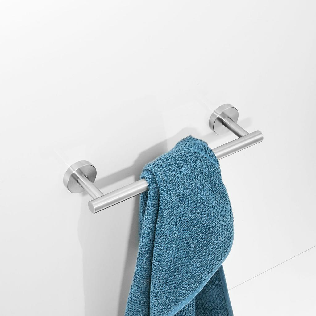 304 Stainless Steel Black Towel Rack 3-Piece Set Bathroom Towel Ring Tissue Hook Single Coat Hook