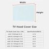 Universelle 55-65 Zoll TV-Haube Staubdicht Elastische LCD-Staubschutzhülle Einfarbige TV-Staubtuch Sonnenschutz