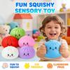 Knödel Stressbälle Spielzeug mit Dampfgarer Simulation Essen Squishies Brötchen Fidget Sensorisches Spielzeug für Zuhause Schreibtischdekoration Partygeschenke