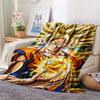 1PC Dragon Ball Super Patterned Flannel Blanket Suitable For All Seasons For Home Decor Warmth And Comfort Gifts Holiday Present