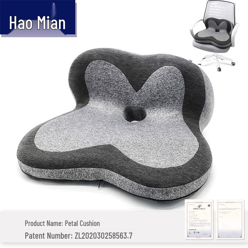 Memory Foam Petal Seat Cushion & Back Support Combo for Office, Car, Student Chairs