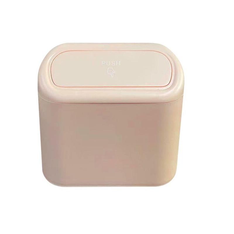 Hanging Car Trash Can Vehicle Garbage Dust Case Storage Box ABS Square Pressing Trash Bin Auto Interior Accessories Direct Sales