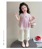 Girls' Plaid Lace Vest Set 2026 Summer New Item for Baby Girls Super Beautiful Thin Summer Two-piece Set Trendy