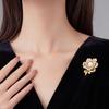 Peony Enamel Brooch Delicate Fashionable Light Luxury and Niche Brooch