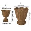 Vasi in Rattan Vasi da Fiore Intrecciati a Mano per Erba della Pampa Fiori Secchi Stili Bohemienne Vasi Rustici Centrotavola