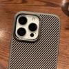 For iPhone 16 Pro Case Compatible with MagSafe PC + TPU Phone Back Cover Carbon Fiber Texture