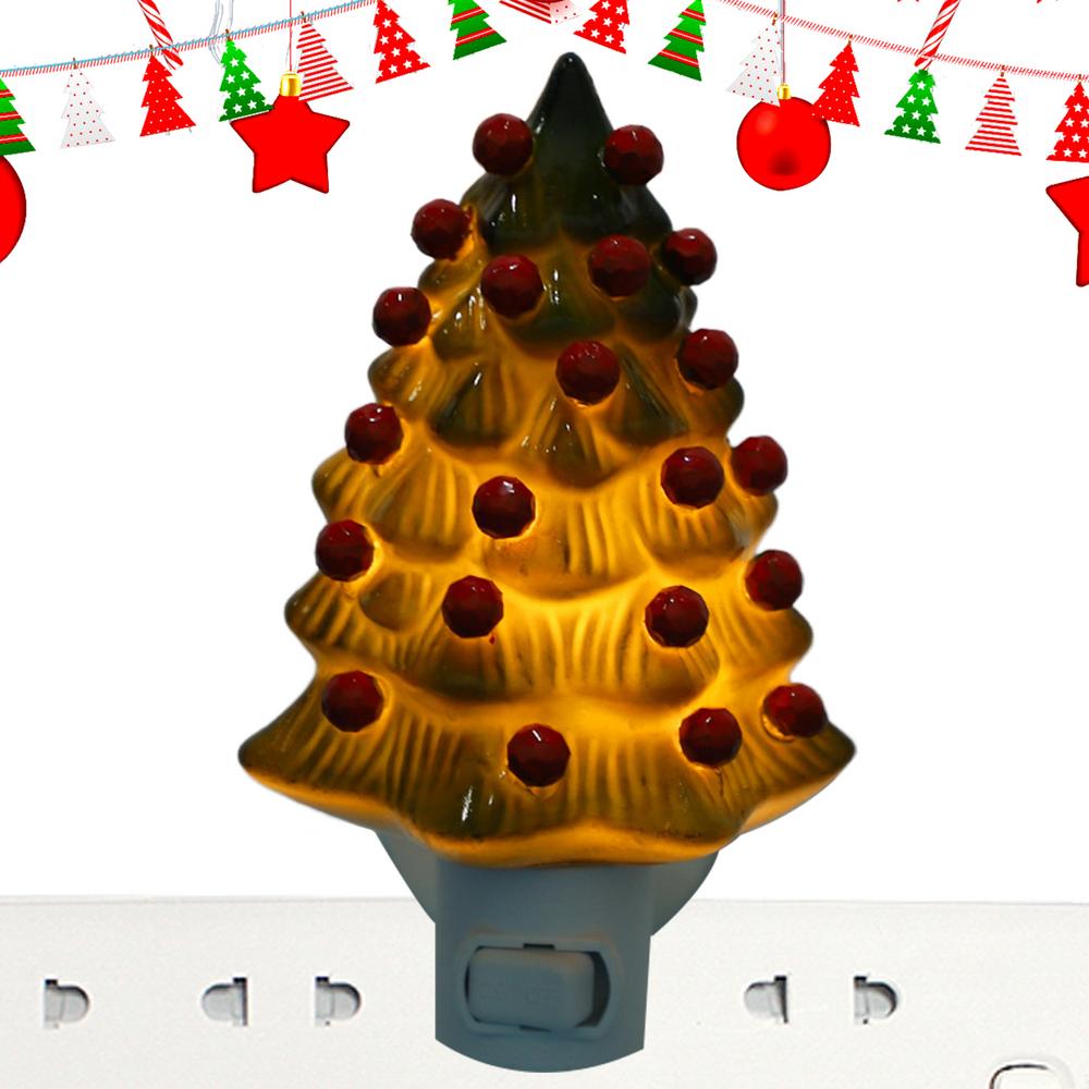 Steckdosen-Nachtlicht Weihnachtsbaum Kleines Zimmer Deko Licht Weihnachts-Nachtlichter Dekorative Tischlampe Für Zuhause Badezimmer Schlafzimmer