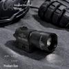 Sand Black Tactical Flashlight, Plastic, Fits 20-21MM Rail, Button Battery Powered
