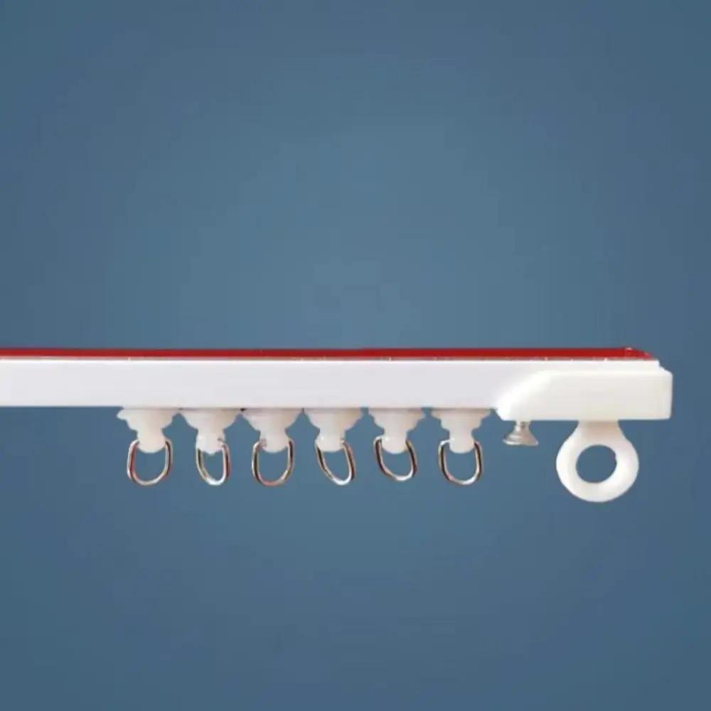 Прочный самоклеящийся карниз без сверления, бесшумный скользящий карниз, нано-карниз с верхним креплением, карниз для ванной комнаты