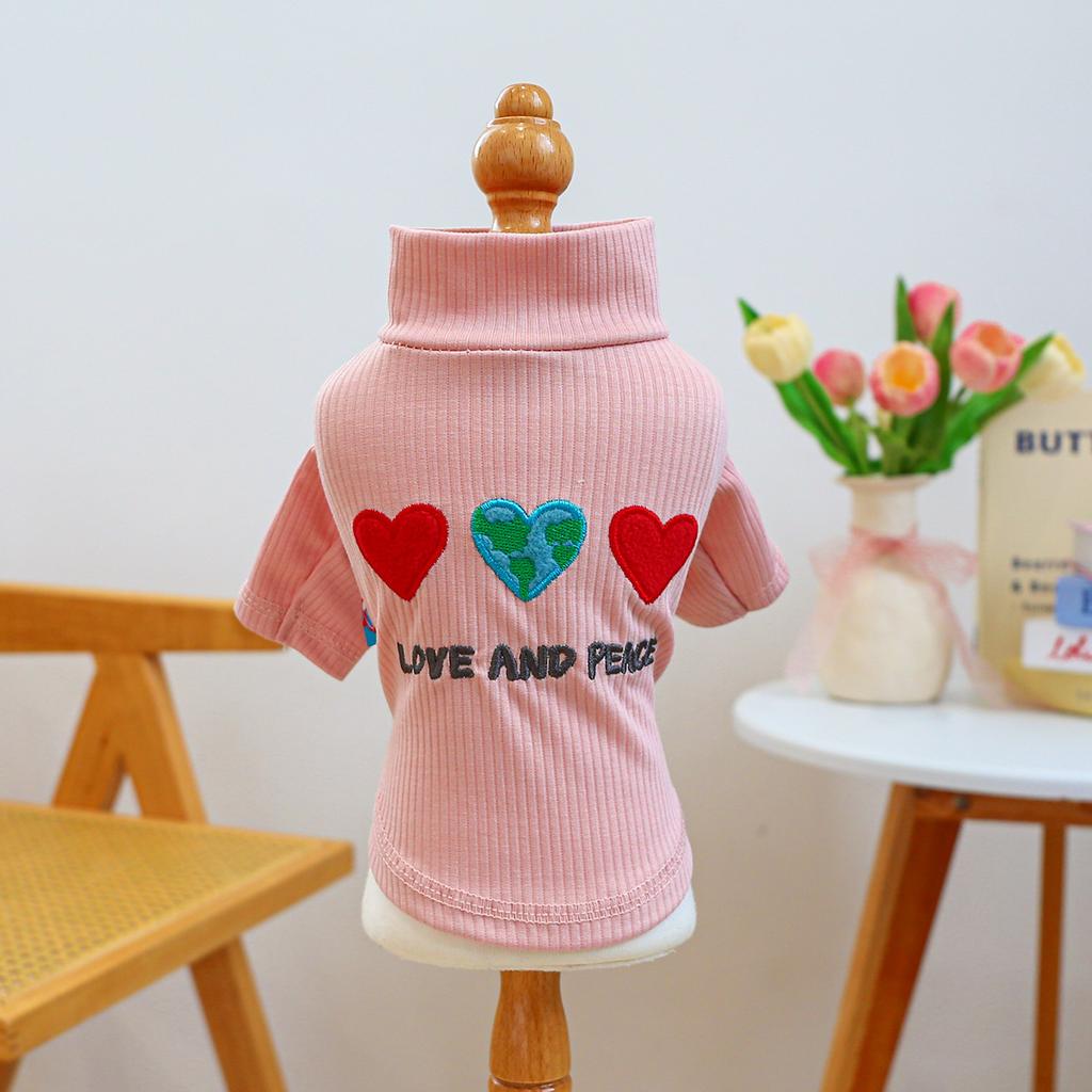 Pet Circle Pet Clothes Dog Cat Home Two-legged Teddy Bigbear Valentine's Day Bottom Shirt