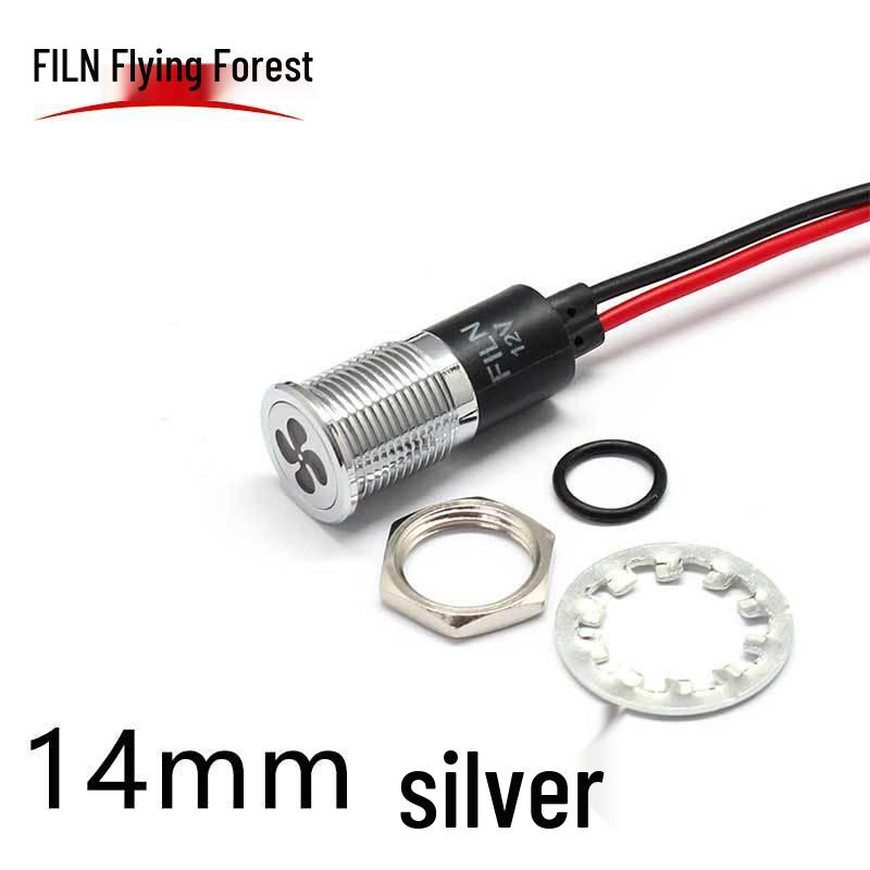 FILN 8-16mm Waterproof LED Car Signal Indicator Light, 12V