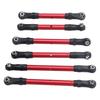 6 Stück RC Auto Lenkstange Aluminiumlegierung Ersatzteil Lang Kurz RC Spurstangen Set für Traxxas Slash
