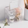 Large Capacity Jewelry Box 6 Grid Desktop Organizer Multifunctional Storage Box  Student