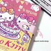 A5 PU Leather Magnetic Buckle Cute Cartoon Diary with Card Holder