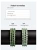 Natural Sunny Hetian Jade Women's Multi-Turn Bracelet with High Ice Green and Ice Base Beads