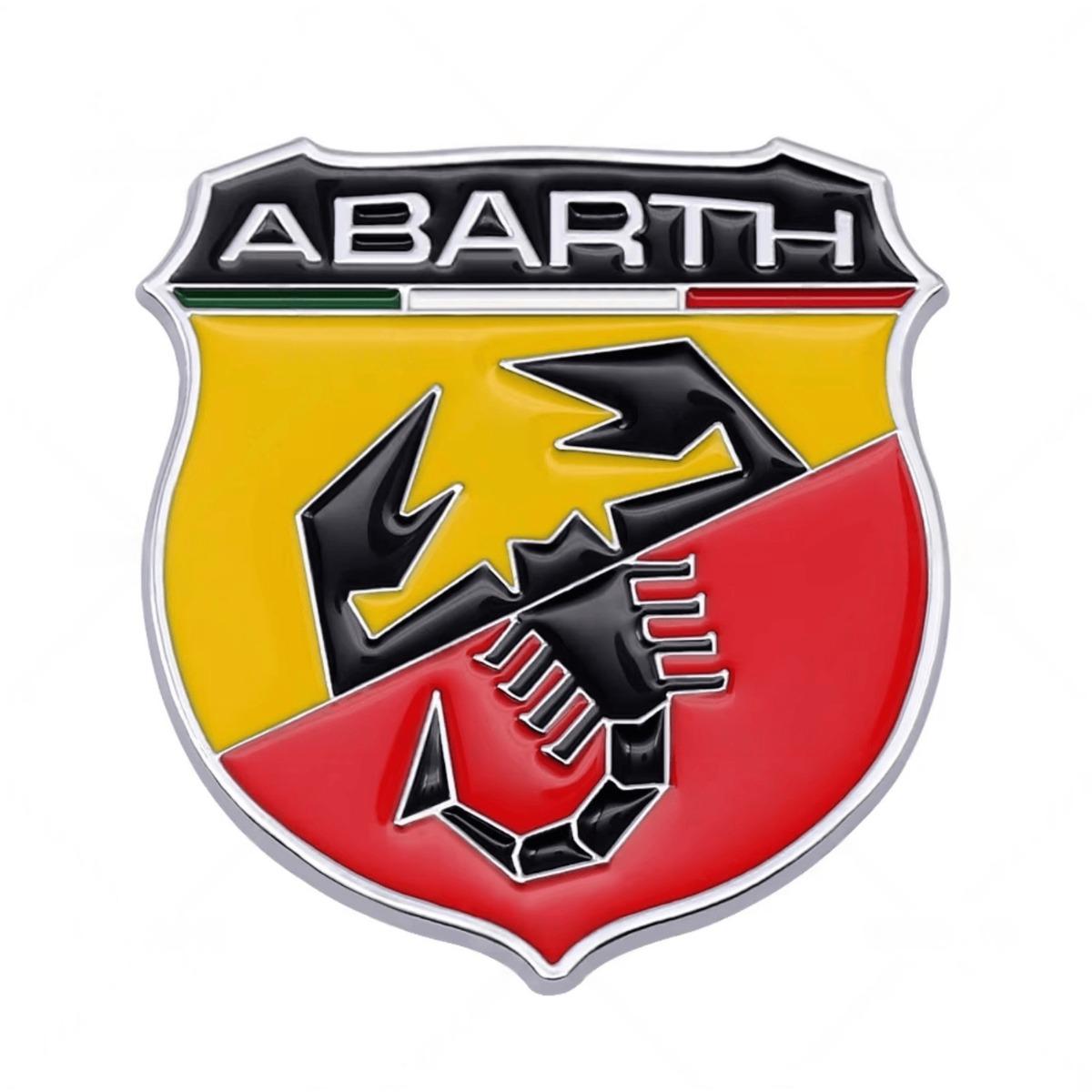 3D Наклейки Логотип Автомобиля Шильдик Значок Крыло Боковое Багажник Для Abarth 500 124 125 595 Punto Bravo Скорпион Стайлинг Аксессуары 5.4cm серебряный/красный