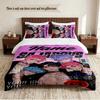 SAJA BOYS Personalized Custom Name 3‑Piece Bedding Set Soft Duvet Cover Set For Bedroom Home Decor