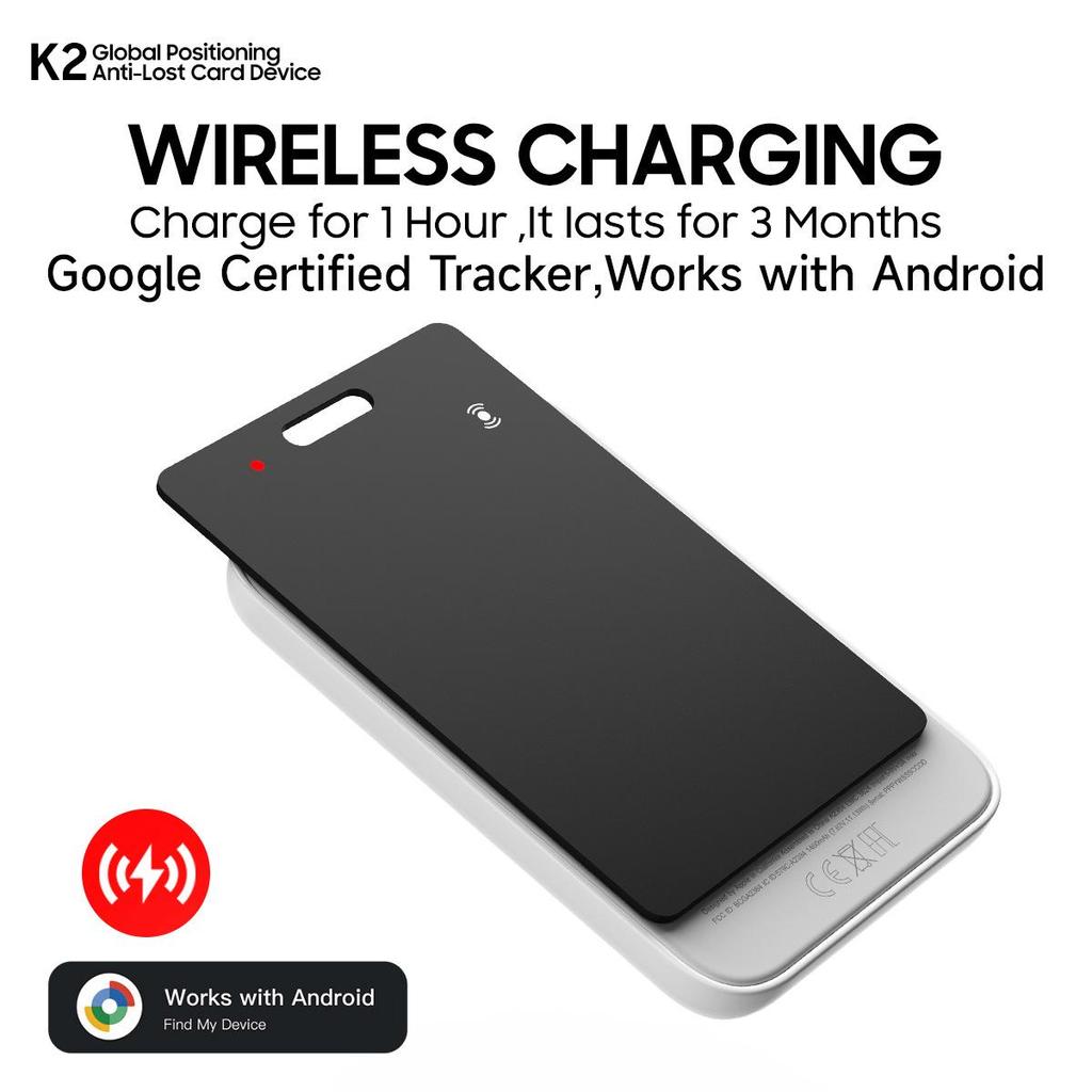 Google Card-Style Anti-Lost Tracker for Wallet, Bicycle, and Keychain