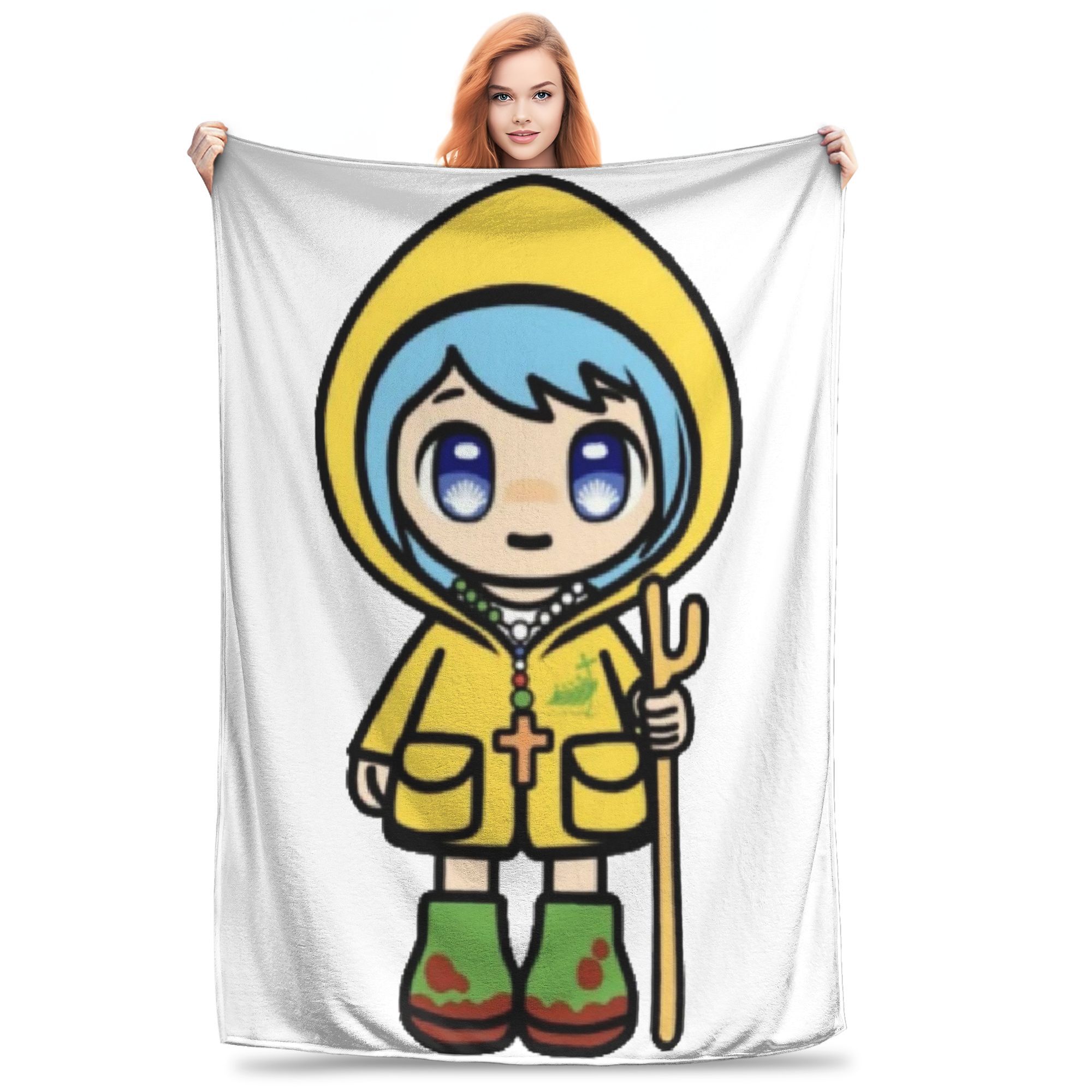 

Luce Vatican Mascot Catholic Church 2025 Blanket Breathable Flannel Sofa Throw Blanket for Home Bedroom Outdoor Throws Bedspread 80x120cm