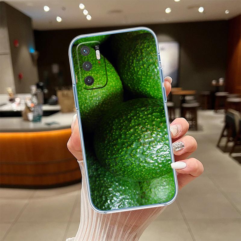 

UP9 Avocado Fruits Transparent Phone Case for Samsung Galaxy A04 A04S A14 A23 A34 A54 M23 M33 M52 M53 Galaxy M53