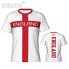 Vintage England UK T-shirt Football Soccer Training National Flag United Kingdom 3D Print CHEER JERSEY Short Sleeve Round Neck Sport Uniform Unisex