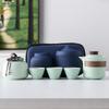 Light Luxury Hand-painted One Pot Three Cups High-end Travel Tea Set Portable Set Teapot Teacup Business Commemorative Gift