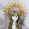 Diadema KC Halo Lolita Gotica Fatto a Mano Fascia Corona Dea del Sole Retrò Accessori per Capelli