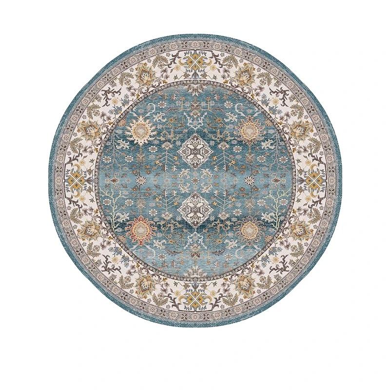 

Винтажные ковры с круглым принтом для спальни, коврики для ванной комнаты, ковры для гостиной, украшение гостиной 40X40CM