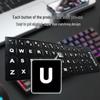 Multilingual Keyboard Stickers: English, Arabic, Korean, Spanish