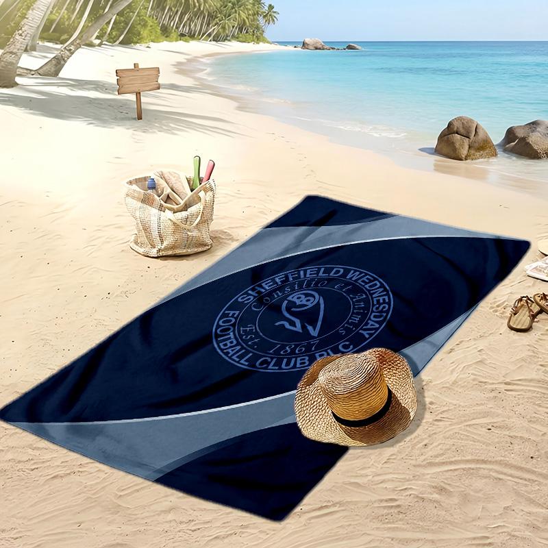 Asciugamano da Spiaggia con Stampa del Sheffield Wednesday Football, Asciugamano Grande Morbido Asciugatura Rapida per Spiaggia Campeggio Nuoto