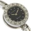 Bvlgari Bzero1 Uhren BZ22S Be zero one schwarzes Zifferblatt Edelstahl Quarz Analoganzeige Damen Gebraucht