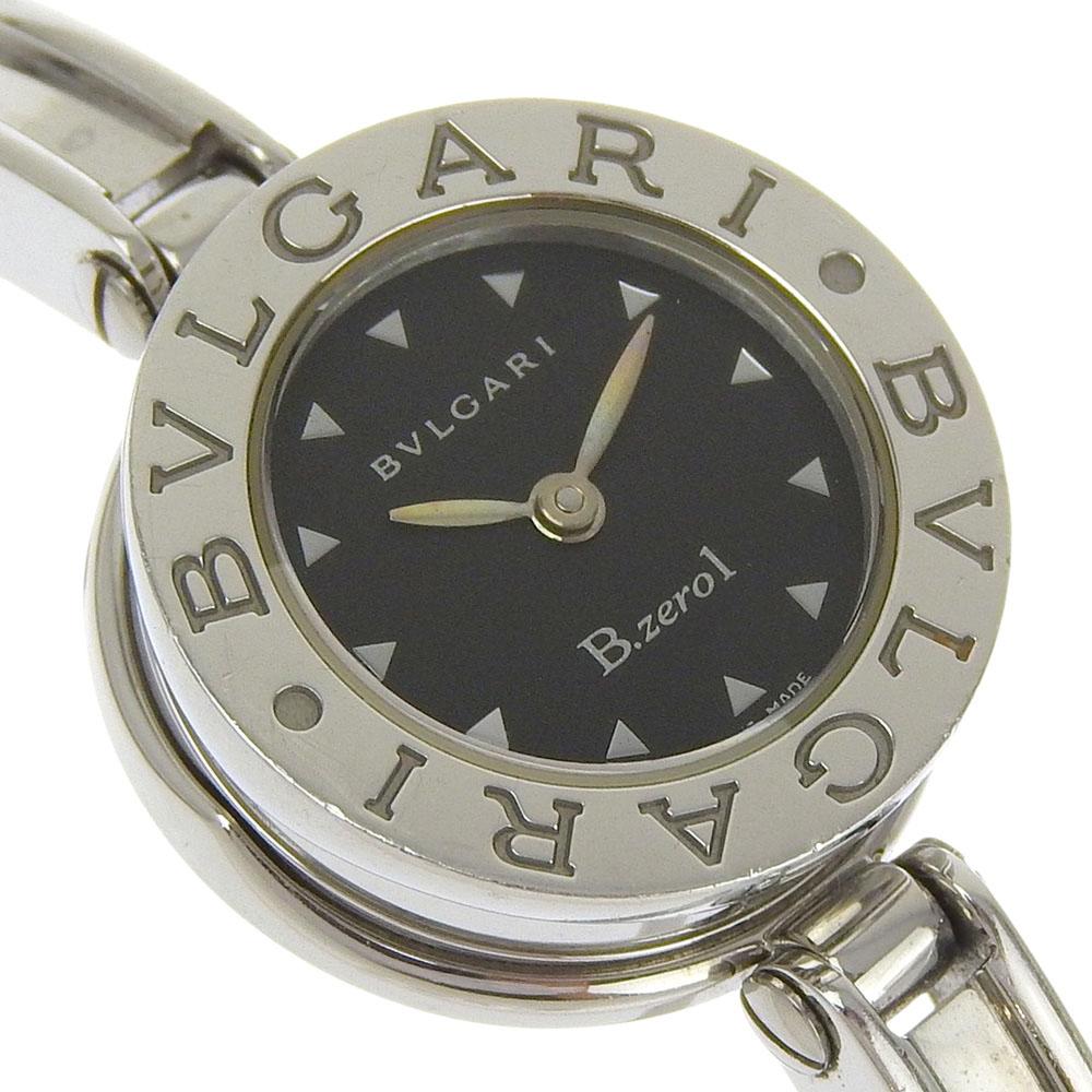 Bvlgari Bzero1 Uhren BZ22S Be zero one schwarzes Zifferblatt Edelstahl Quarz Analoganzeige Damen Gebraucht