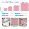10Pcs Modern Macaron Color Tile Stickers - Waterproof Self-Adhesive PVC Wall Decals - Glossy Crystal Surface Mural for Kitchen Bathroom DIY Decor