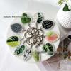 Creative Acrylic Leaf Keychain Earphone Bag Pendant Ornament