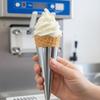 100PCS Aluminum Foil Paper Disposable Ice Cream Holder Thickened Ice Cream Cone Cover  Party