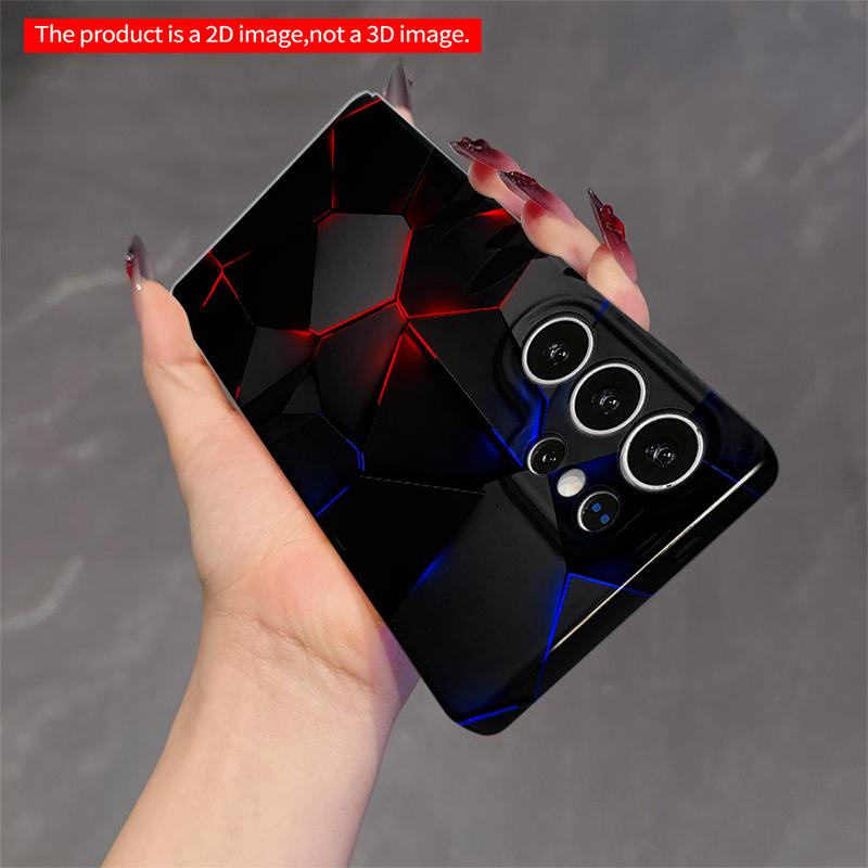 2DFlat Samsung phone case Neon Geometric Wall Phone Case Applicable to Galaxy S22 S23 S24 S25ULTRA S26 A12 A13 A14 A15 A16