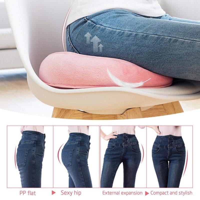 Home Office Dual Comfort Cushion Lift Hips Up Seat Cushion Multifunction For Pressure Relief Fits In Car Seat
