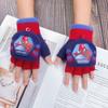 Marvel Spider-Man Winterhandschuhe für Kinder Jungen Warm Gestrickt Touchscreen Fünf Finger Superheld Junge Cartoon Kältebeständig Weiche Fäustlinge