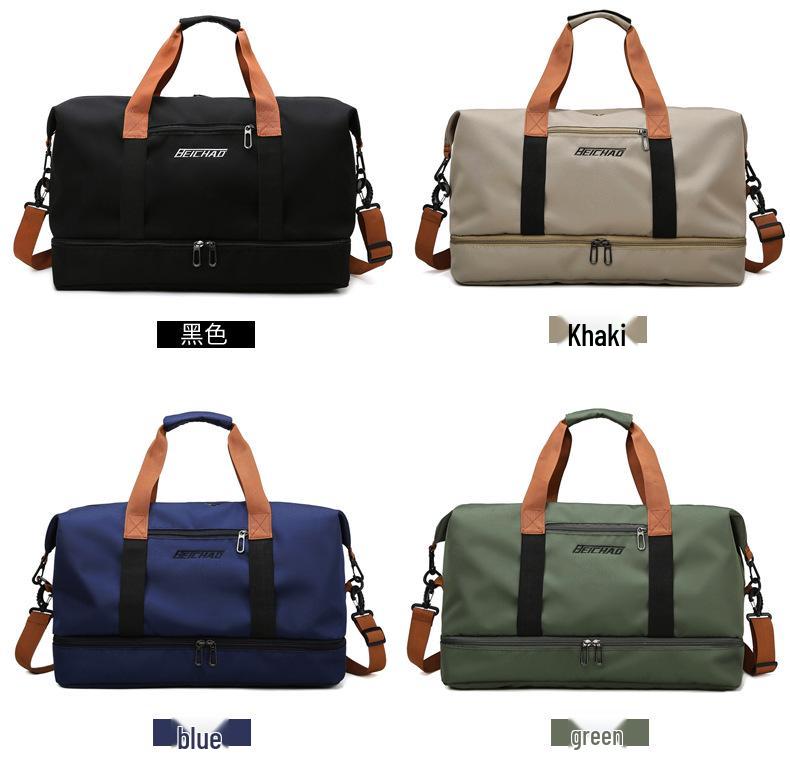 Fitness Travel Bag: Wet/Dry Separation, Large Capacity with Shoe Compartment, Perfect for Yoga and Short Trips