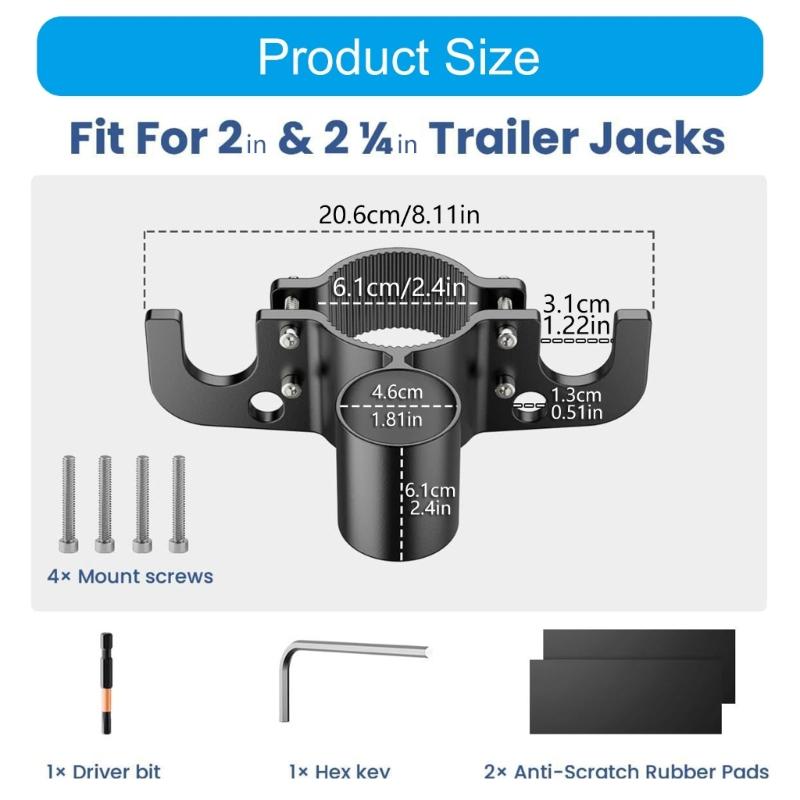 Lightweight Chain Storage Bracket Strong Aluminum Small Trailers Accessory Organizer Tool for Campers & Trailers