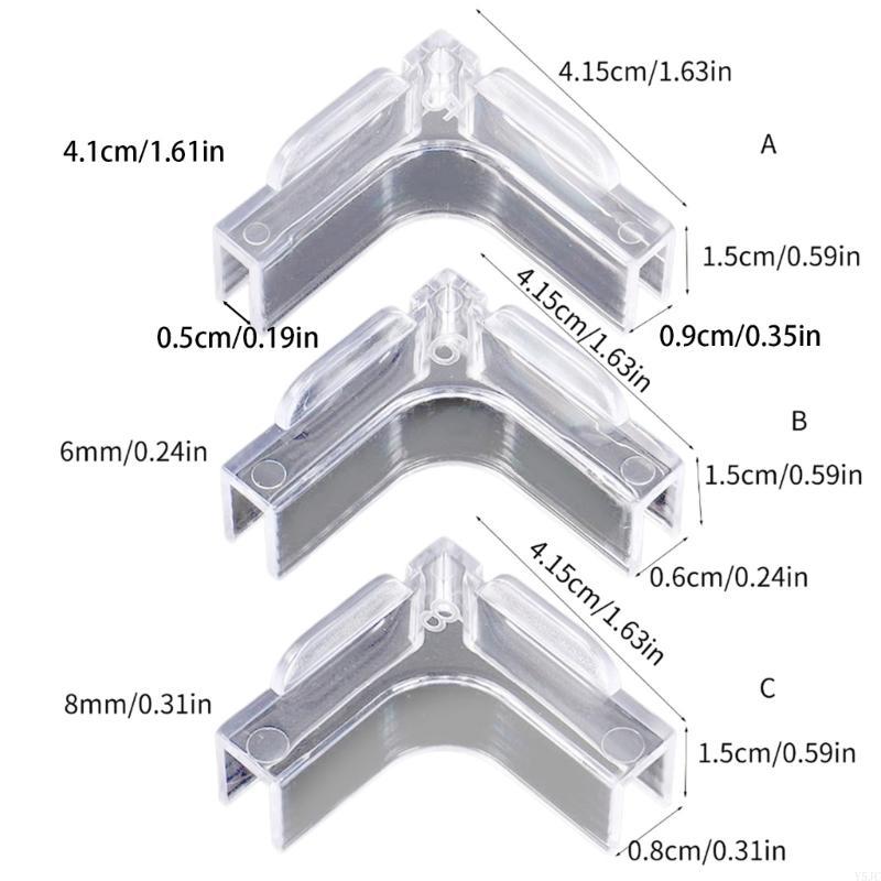 Y5JC Pack of 12 Soft Pad Covers for Fish Tanks High Resistant Simple Install