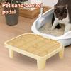 Cat Ramp for Litter Box Elevated Cat Litter Ramp Double Layered Litter Trapper with Filter Function for Small And Elderly Cats