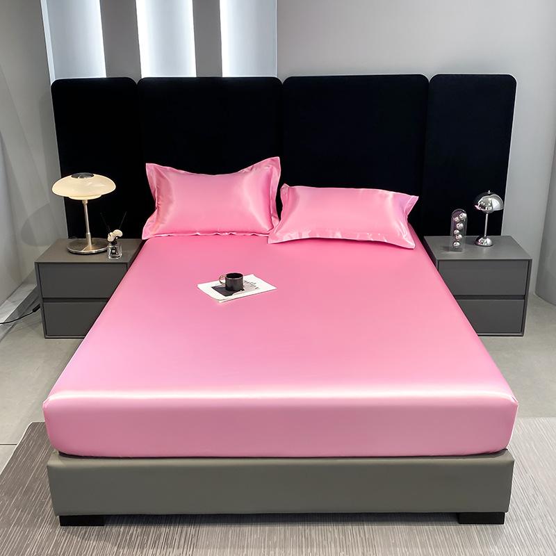 Cross-border Washed Silk Mattress Bamboo Fiber Waterproof Mattress Urine Barrier Non-slip Fixed Fully Enclosed Mattress Protective Cover