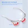 Electric Eye Massager Red Light Relieves Eye Fatigue Eyes Massage Glasses Hot Compress Eye Glasses Massager Dark Circles Remover