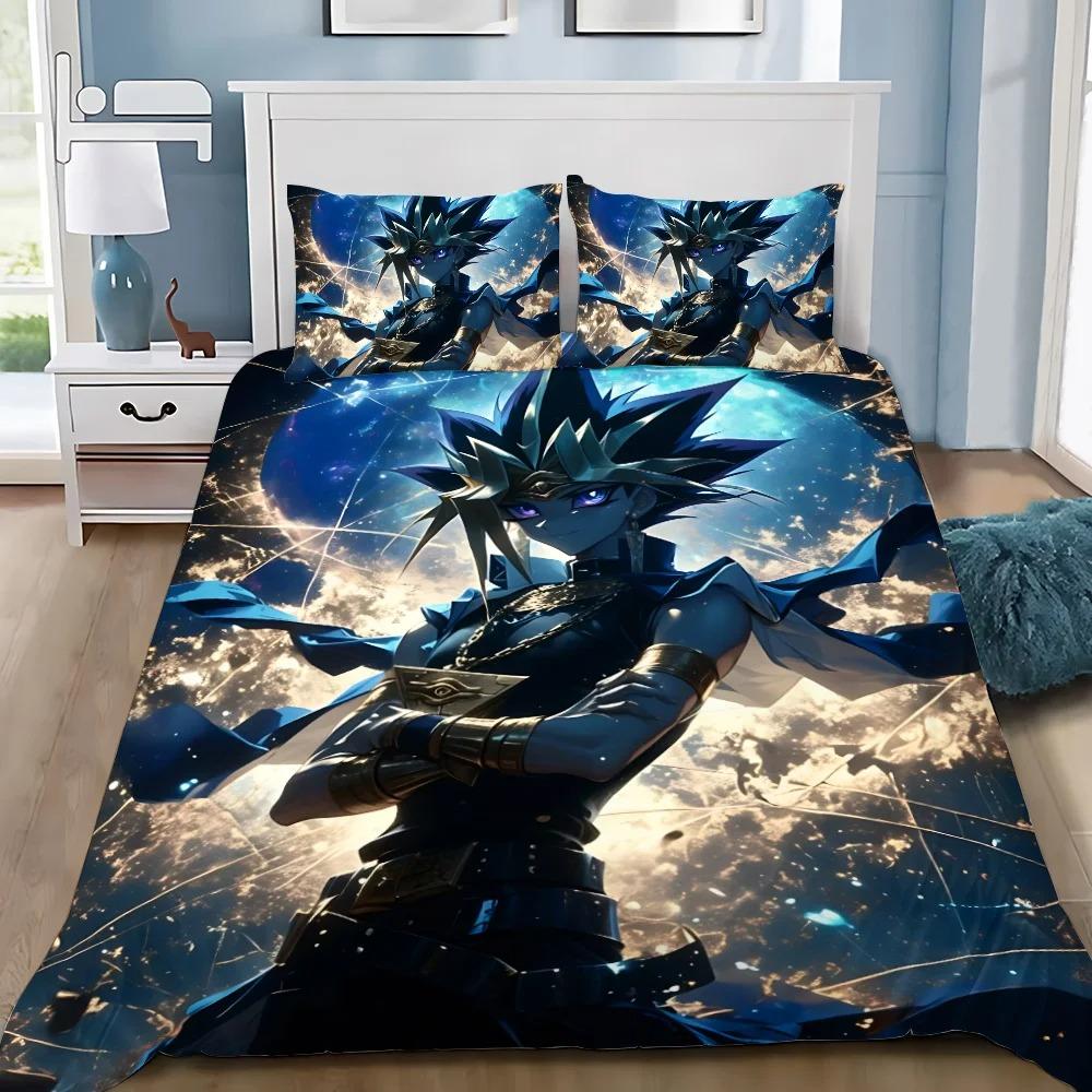 

Пододеяльник для геймера наволочка Yu-Gi-Oh Фараон Атем Постельный комплект Взрослый Мальчик Девочка Украшение для спальни Подарок Односпальный Двуспальный Большой размер 100x135cm